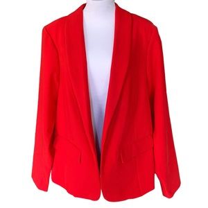 Torrid Red Open Front Blazer Sz 2